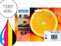 Cartouche epson t3357 33xl jet d'encre pack noir + 4 coloris