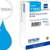 Cartouche epson t7892 xxl jet d'encre haute capacité wf-5110/5190/5620/5690 couleur cyan