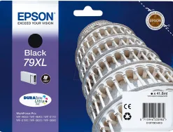 Cartouche epson t79xl jet d'encre c13t79014010 couleur noir haute capacité 2600p