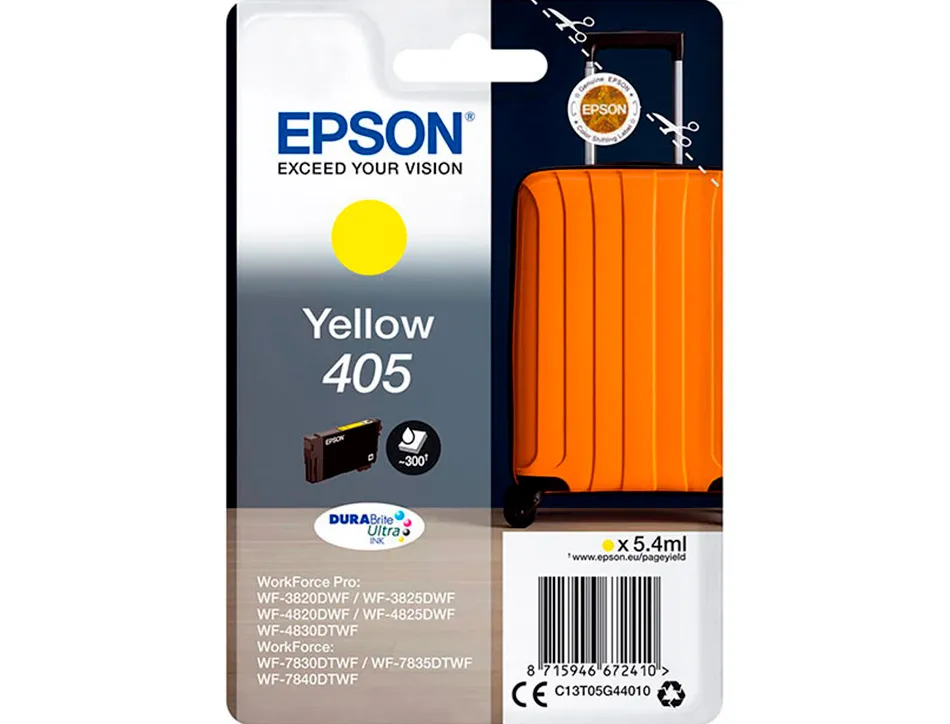 Cartouche epson valise 405 jaune