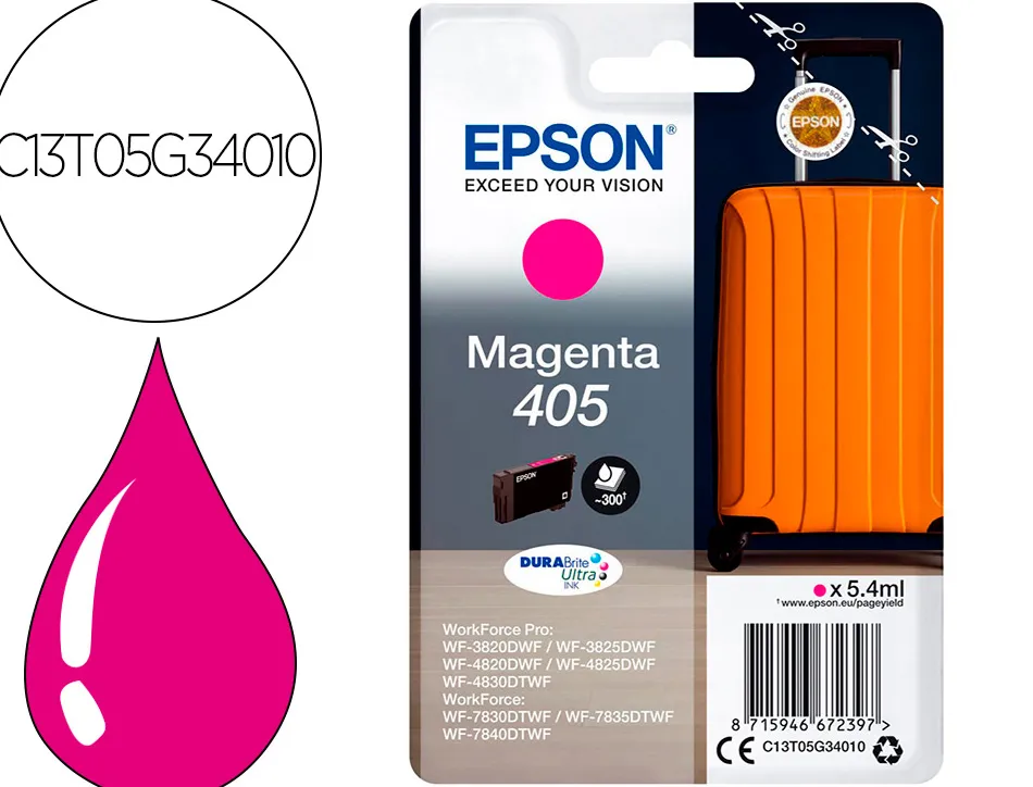 Cartouche epson valise 405 magenta