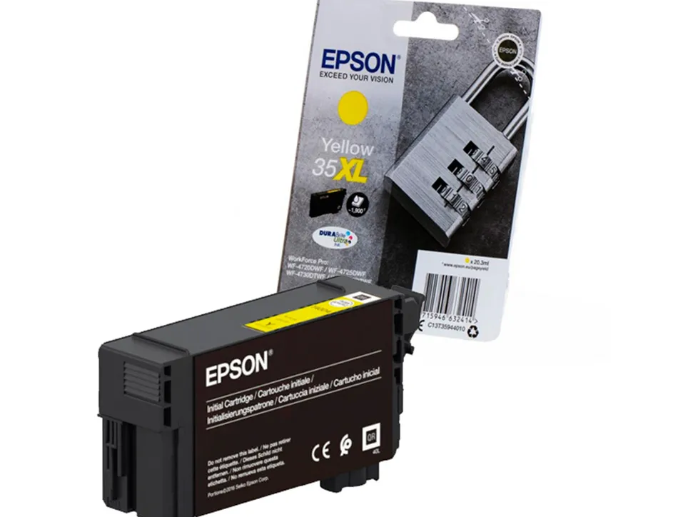 Cartouche epson 35xl cadenas t35944010 couleur jaune haute capacité