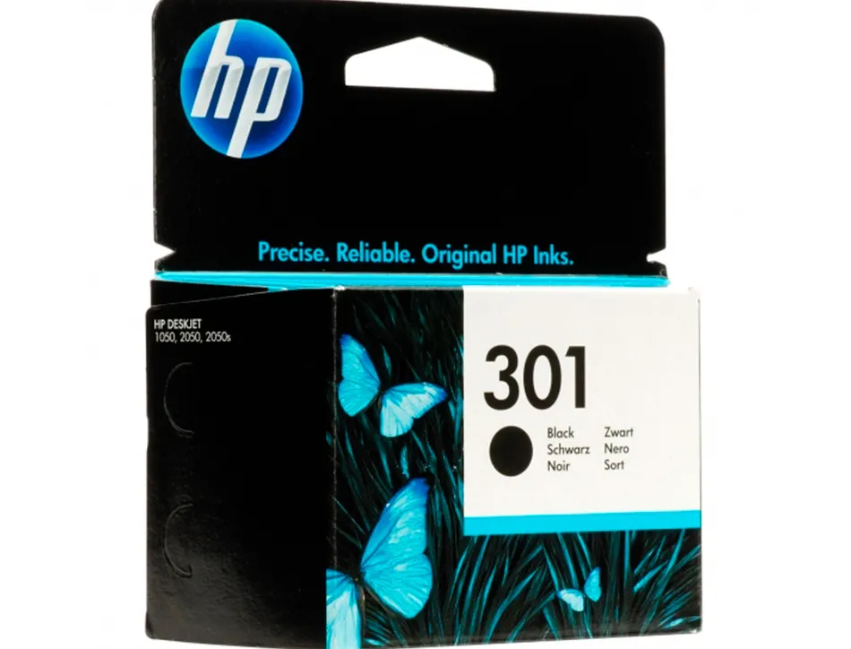 Cartouche hp 301 jet d'encre ch561ee couleur noir 190p
