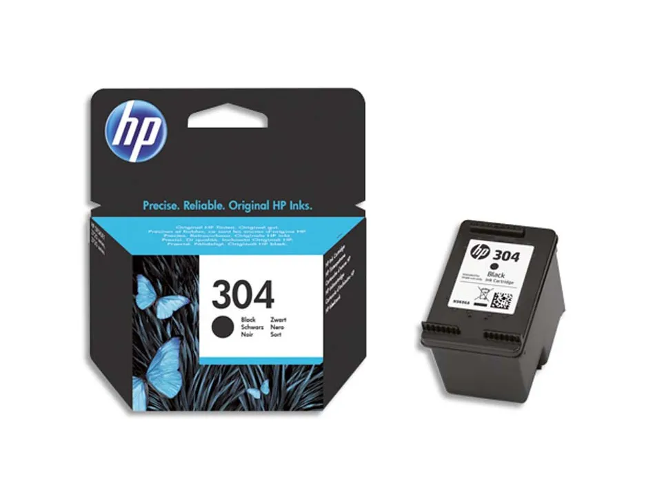 Cartouche hp 304 jet d'encre n9k06ae couleur noir 120p
