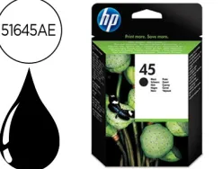 Cartouche hp 45 jet d'encre 51645ae couleur noir haute capacité 830p