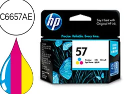 Cartouche hp 57 jet d'encre c6657ae 3 couleurs cyan/magenta/jaune haute capacité 500p