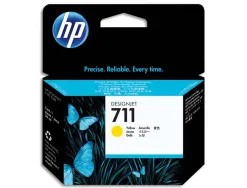 Cartouche hp 711 jet d'encre designjet t120/t120 eprinter t520/t520 couleur jaune 29ml