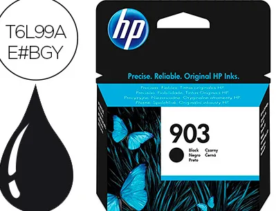 Cartouche hp 903 jet d'encre t6l99ae couleur noir 300p