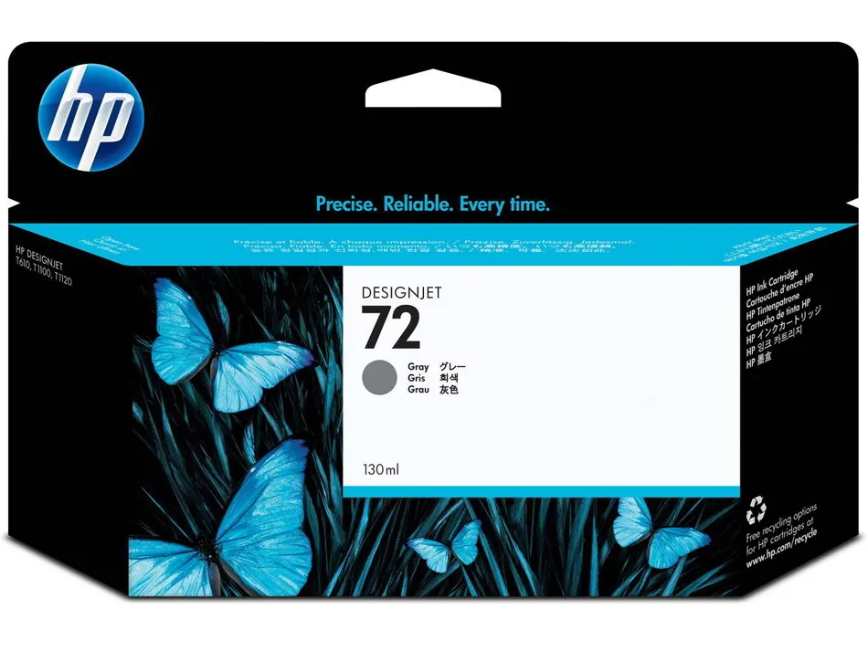 Cartouche hp 72 jet d'encre designjet sd pro c9374a couleur gris 130ml
