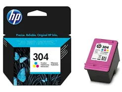 Cartouche hp 304 jet d'encre 3 couleurs cyan/magenta/jaune 100p