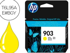 Cartouche hp 903 jet d'encre t6l95ae couleur jaune 315p