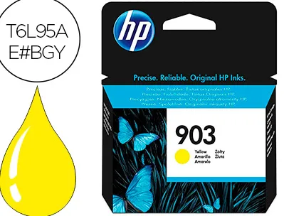 Cartouche hp 903 jet d'encre t6l95ae couleur jaune 315p