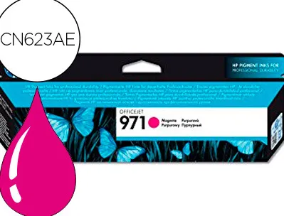 Cartouche hp 971 jet d'encre cn623ae couleur magenta 2500p