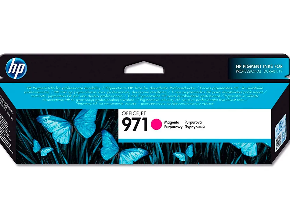 Cartouche hp 971 jet d'encre cn623ae couleur magenta 2500p