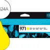 Cartouche hp 971 jet d'encre cn624ae couleur jaune 2500p