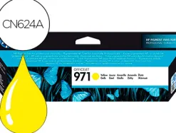 Cartouche hp 971 jet d'encre cn624ae couleur jaune 2500p