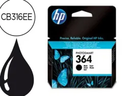 Cartouche hp 364 jet d'encre cb316ee couleur noir 250p