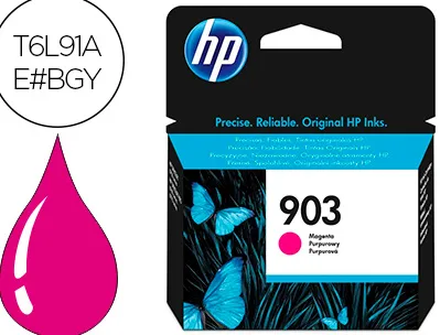Cartouche hp 903 jet d'encre t6l91ae couleur magenta 315p