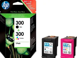 Cartouche hp 300 jet d'encre cn637ee 4 couleurs noir/jaune/cyan/magenta 365p
