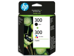 Cartouche hp 300 jet d'encre cn637ee 4 couleurs noir/jaune/cyan/magenta 365p