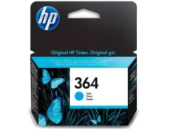 Cartouche hp 364 jet d'encre cb318ee couleur cyan 300p