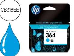 Cartouche hp 364 jet d'encre cb318ee couleur cyan 300p