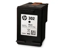 Cartouche hp 302 jet d'encre f6u66ae couleur noir 190p