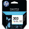 Cartouche hp 303 jet d'encre envy photo 6230/7130/7830 3 couleurs magenta/jaune/cyan 200p