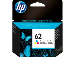 Cartouche hp 62 jet d'encre c2p06ae 3 couleurs cyan/magenta/jaune 165p