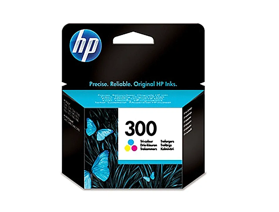 Cartouche hp 300 jet d'encre cc643ee 3 couleurs cyan/magenta/jaune 165p