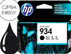 Cartouche hp 934 jet d'encre c2p19ae couleur noir 400p