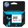 Cartouche hp 302 jet d'encre fau65ae 3 couleurs cyan/magenta/jaune 165p