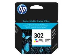 Cartouche hp 302 jet d'encre fau65ae 3 couleurs cyan/magenta/jaune 165p