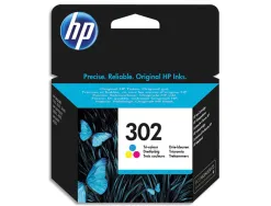 Cartouche hp 302 jet d'encre fau65ae 3 couleurs cyan/magenta/jaune 165p