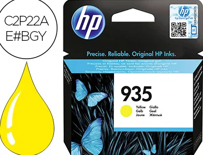 Cartouche hp 935 jet d'encre c2p22ae couleur jaune 400p