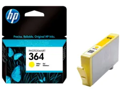 Cartouche hp 364 jet d'encre cb320ee couleur jaune 300p