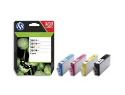 Cartouche hp 364 jet d'encre n9j73ae combo pack 4 unités