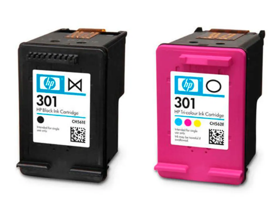 Cartouche hp 301 jet d'encre n9j72ae pack multicolors plus noir