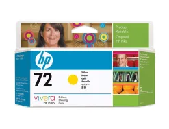 Cartouche hp 72 jet d'encre c9373a designjet sd pro mfp couleur jaune 130 ml