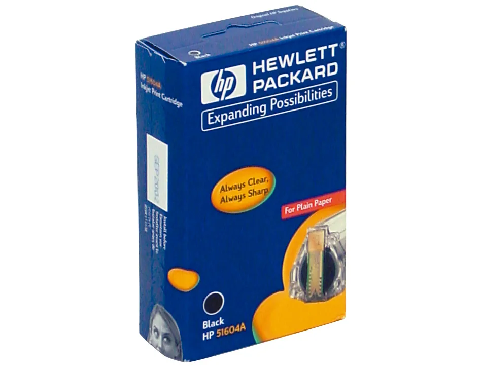 Cartouche hp 51604a jet d'encre 51604a thinkjet quietjet plus couleur noir 500p
