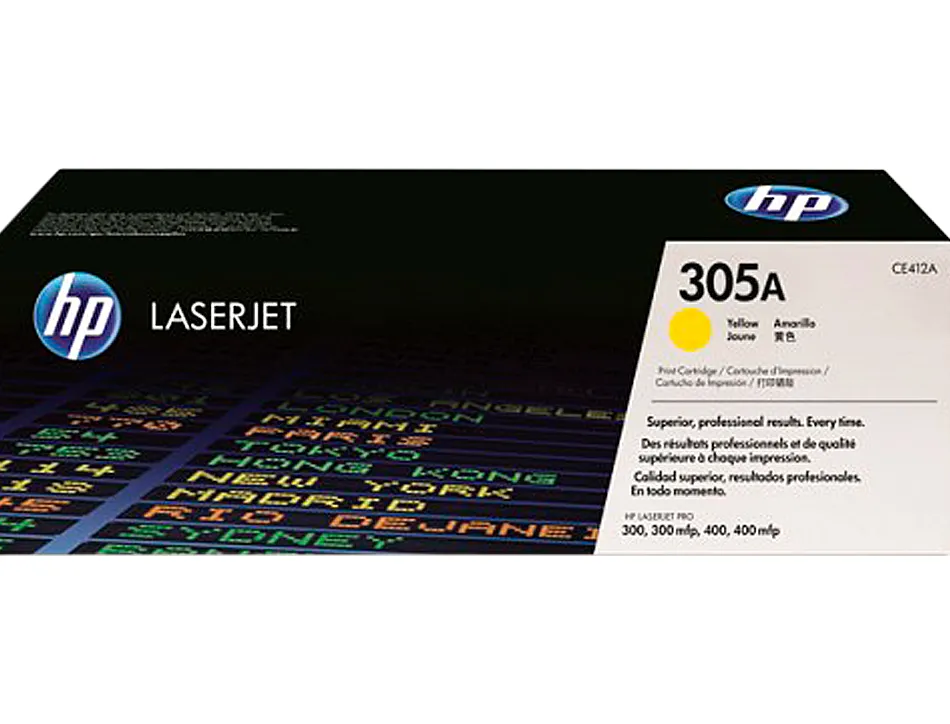 Cartouche hp 305a laserjet ce412a couleur jaune 2600p