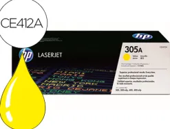 Cartouche hp 305a laserjet ce412a couleur jaune 2600p