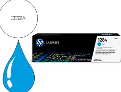 Cartouche hp ce321a-hp128a couleur cyan 1300 pag