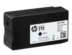 Cartouche hp jet d'encre 711 cz133a couleur noir 80ml