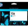 Cartouche hp jet d'encre 728 couleur cyan 130ml