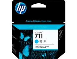 Cartouche hp jet d'encre 711- cz134a couleur cyan 29ml lot de 3