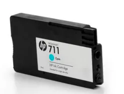 Cartouche hp jet d'encre 711- cz134a couleur cyan 29ml lot de 3