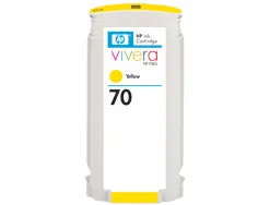 Cartouche hp jet d'encre 70 couleur jaune 130ml