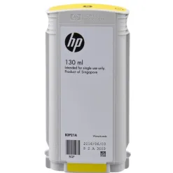 Cartouche hp jet d'encre 727 couleur jaune 130ml