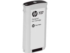 Cartouche hp jet d'encre 727 couleur noir photo 130ml